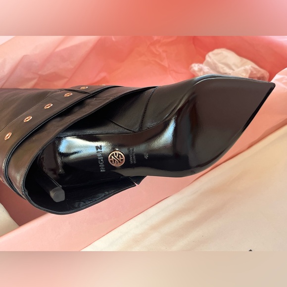 Ingiliz Mia 06 Black Smooth Leather Boots - Picture 6 of 10